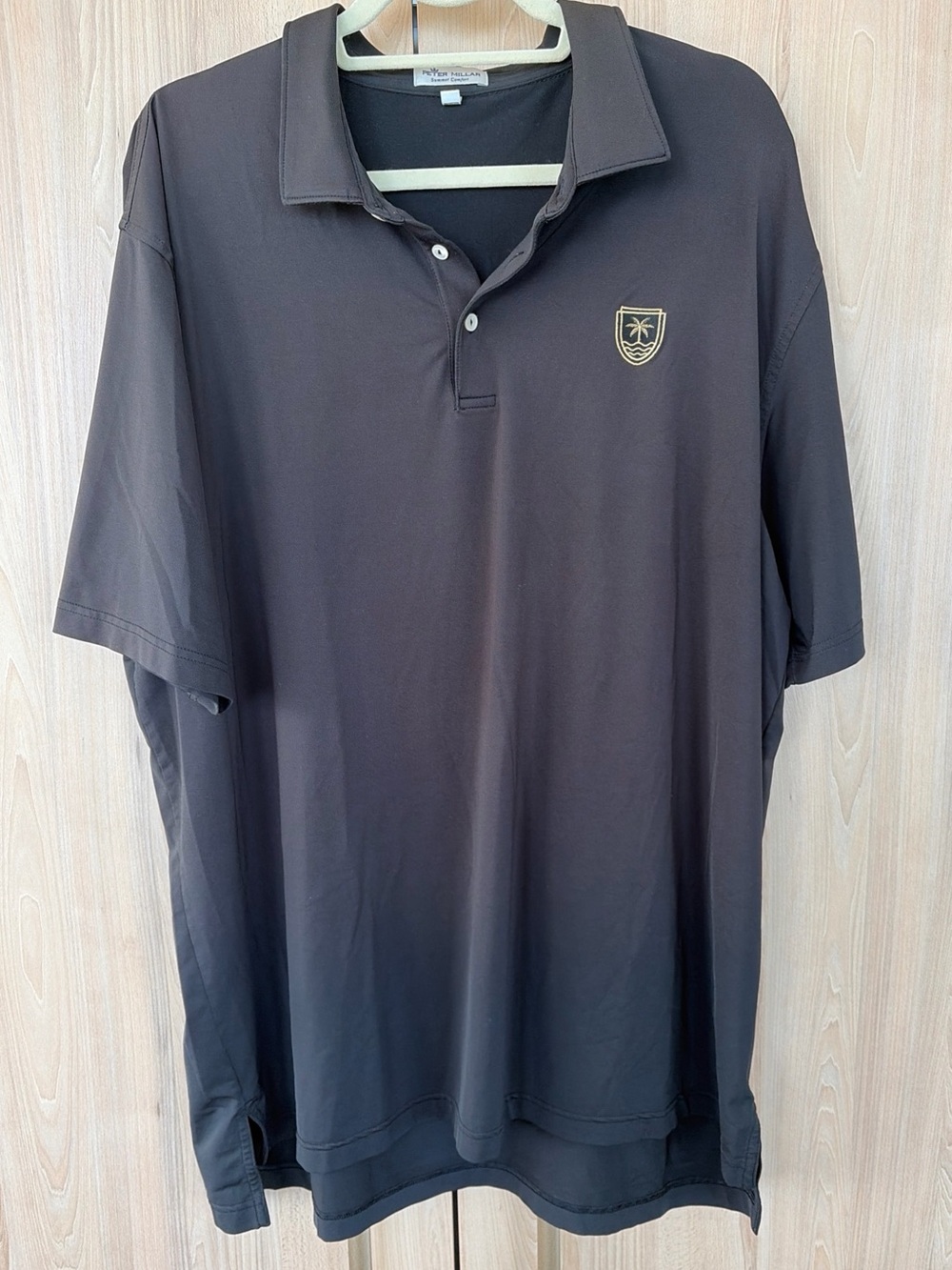 Peter Millar Summer Comfort Polo Men’s XXL Black Golf Performance Short Sleeve